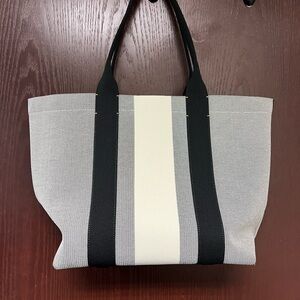 Gray and Black Tote Bag